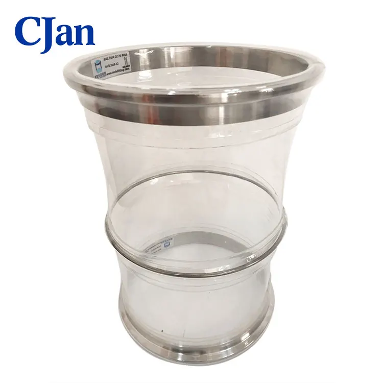 CJan гибкий соединитель из полиуретана пищевого класса с проводом усиленный для вакуумного гибкого фитинга для порошка в пищевой промышленности