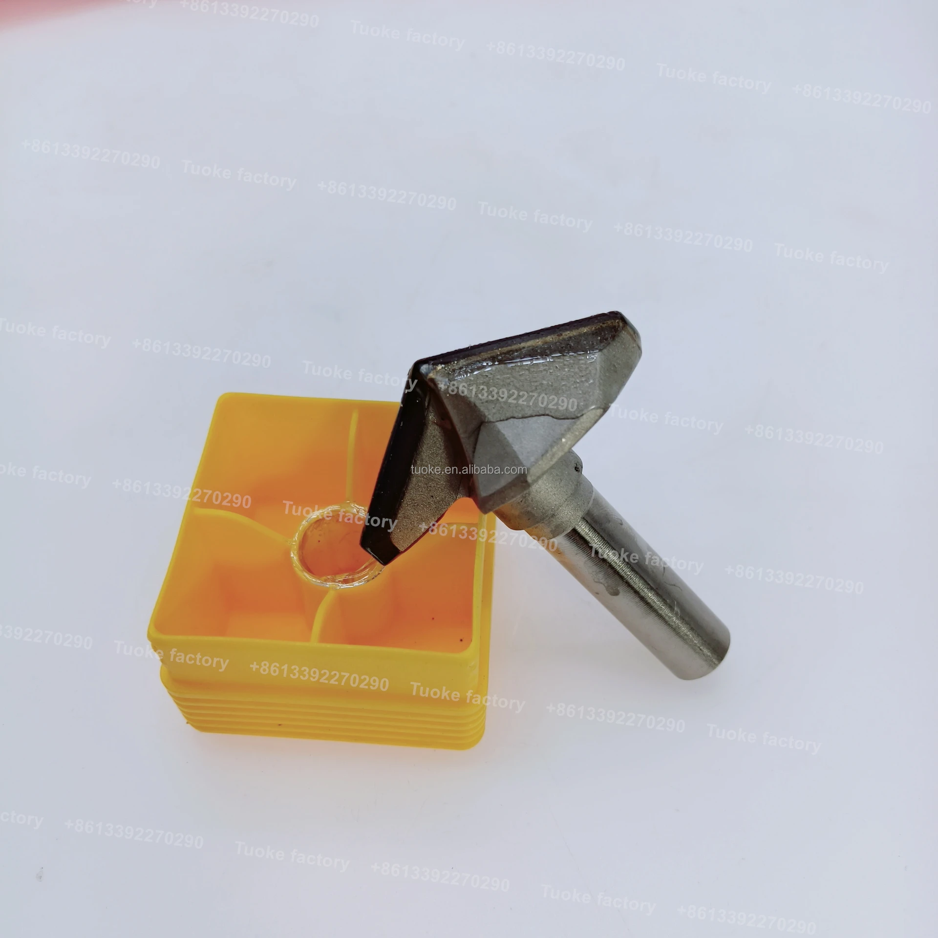 TUOKE TK2146 woodworking cutter tools CNC router bits shank 12mm Diamond for milling cutter wood V-120 type bit