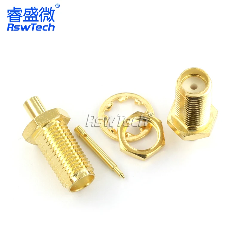 RPSMA-KB2 RG405 reverse female welding Compact Plug Rj45 Pv 6pin Rg6 Crimp speakon connector 6pin