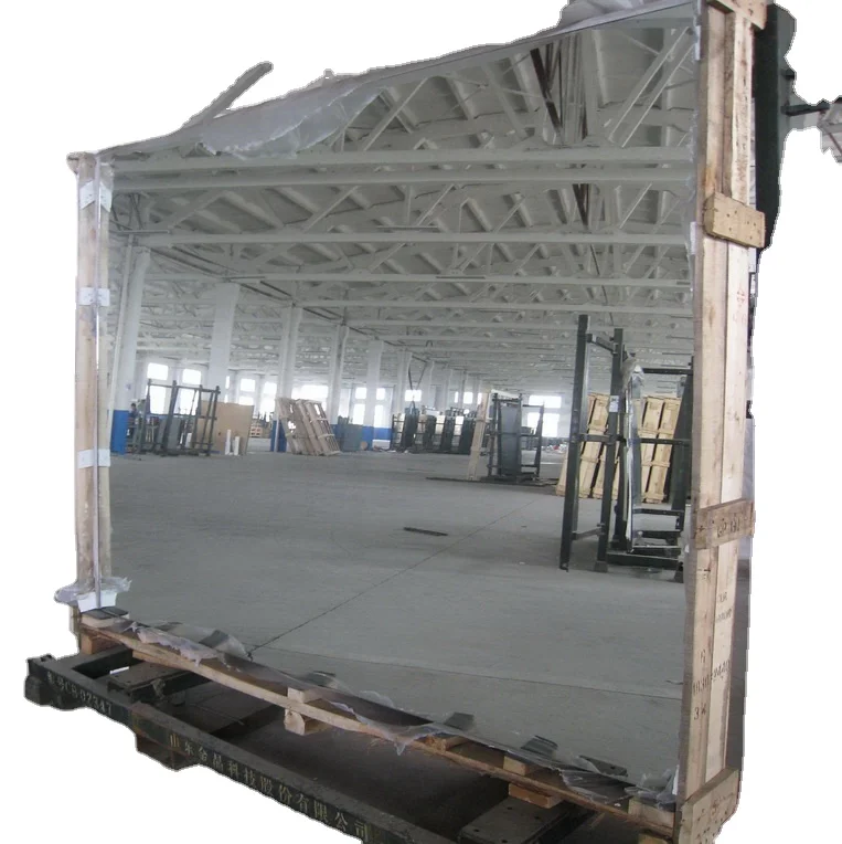 China Qingdao factory 2mm to 8mm thick silver coated large mirror glass sheet with double coating for interior applications