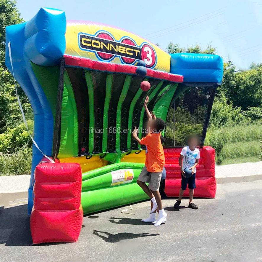 Соедините 4 надувные баскетбольные спортивные игры надувной Баскетбол Соедините 3 карнавальные игры для вечеринки