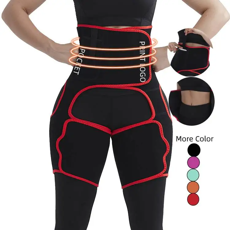 
Wholesale 3 In 1 Waist Thigh Trimmer And Butt Lifter Enhancer Hip High Waist Slimming Belt Waist Trimmer 