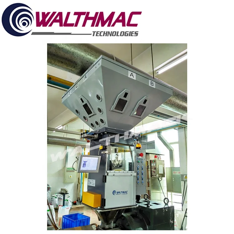 Gravimetric Blender For Film Blown Machine Pipe Extruder Plastic Granule Material Dosing And Mixing Gravimetric Blender