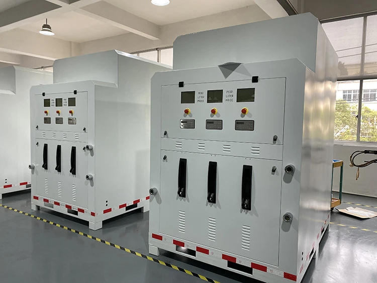 Skid Series 6000L Tank with Three Products Fuel Dispenser Mobile Gas Station DC 12v Mobile Gas Station Solar