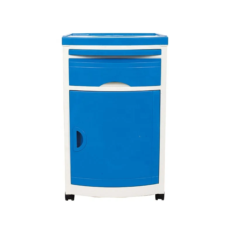 Hospital Furniture Good Quality Medical ABS PP Hospital Bedside Cabinets With Lockers
