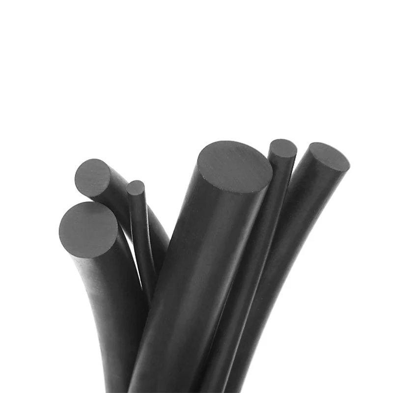 1mm/2mm/2.5mm/3mmm/4mm/5mm Round Elastic Good Quality EPDM NBR Silicone FKM Rubber Cord 4mm