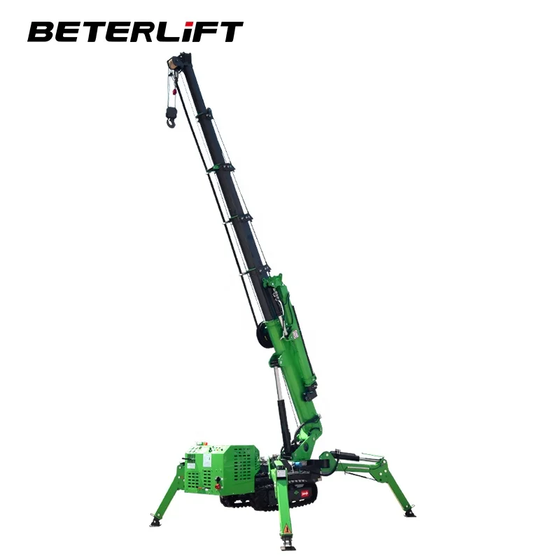 3 Ton 5ton 8ton 10ton 12ton 14ton 16ton Telescopic Boom 360 Degree Mini Crawler Hydraulic Crane Lifting 14m 24M with Fly JIB