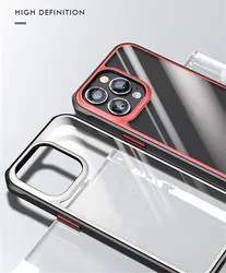 Original IPAKY Case for iPhone 13 Cover 13 Pro Mini TPU PC Hybrid Transparent Shockproof Case for iPhone 13 Pro Max Case