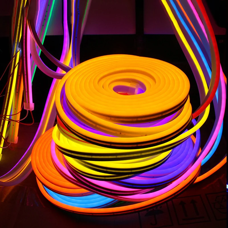 Silicone 06*12MM mm 5M/roll DC12V LED neon light patch 2835 waterproof outdoor flexible LED neon strip light