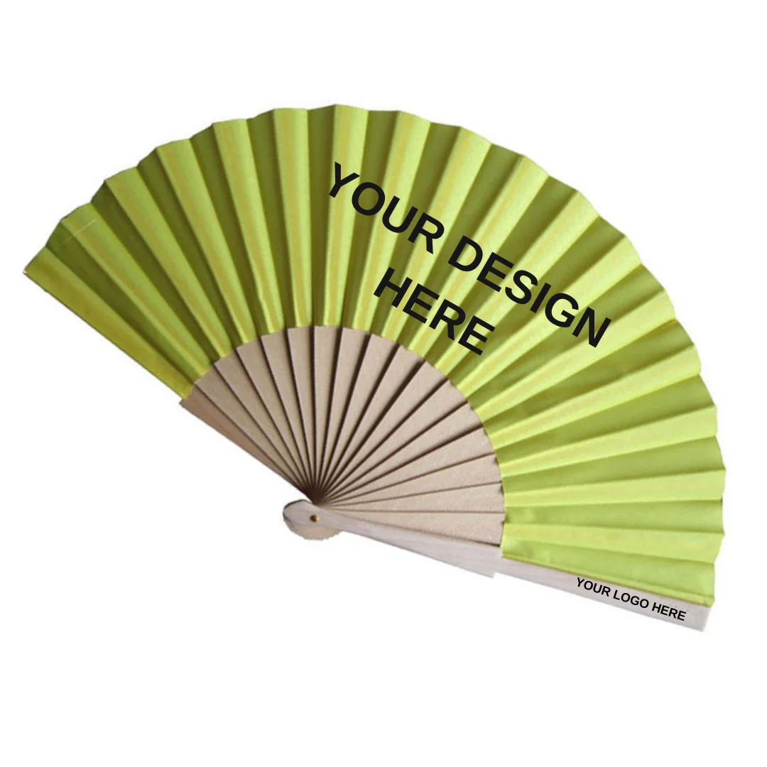 Personalized Custom Chinese Folding Maple Wood Printed Wooden Folding Hand Fan Handheld Fan