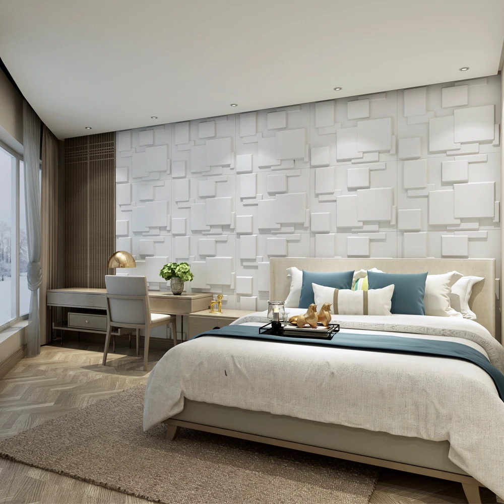 Manufacturer Home PVC Blank Wallpaper Rolls Hotel Wall Paper