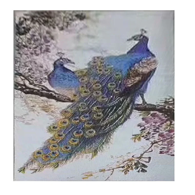 China manufacturer peacock mosaic mural tile pattern
