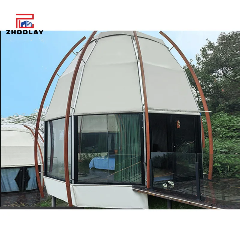 Canopies Homestay Mountain Tree Forest Cabin Jungle Vacation Camping Wooden House Lotus Tent