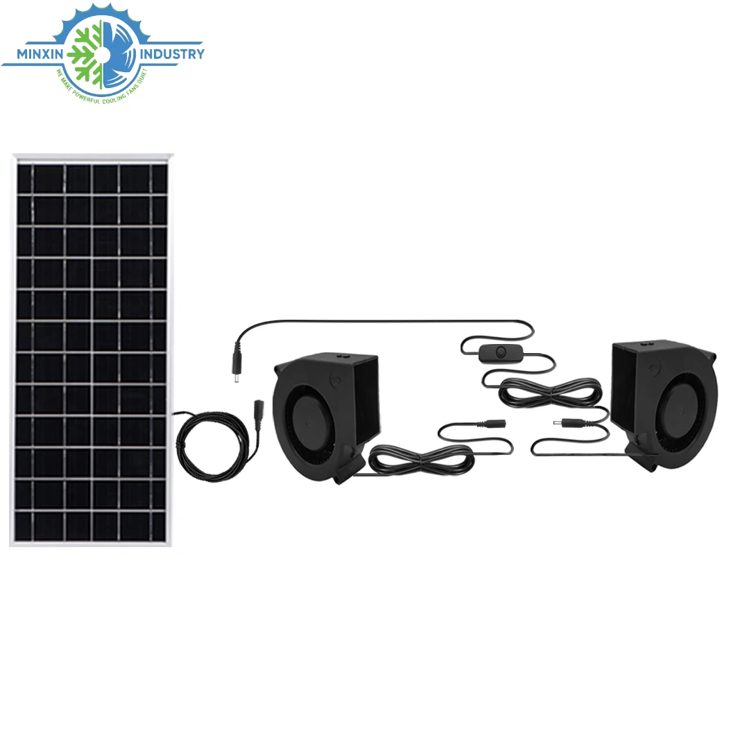 5V Variable Speed Blower Fan Adjustable Solar Blower Turbo Fan with Speed Controller set for BBQ Stove