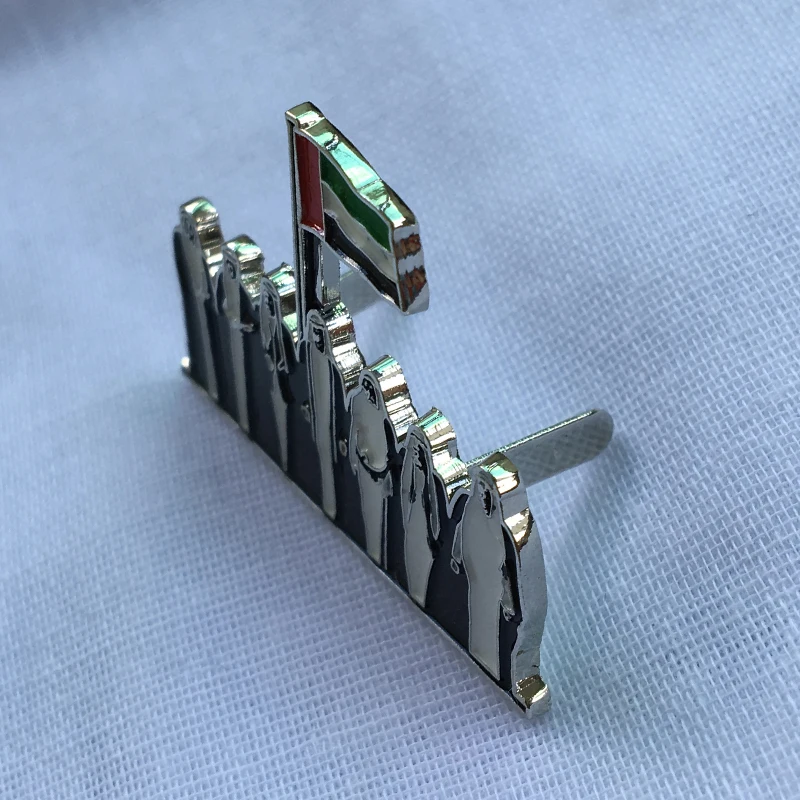 United Arab Emirates enamel flag lapel pin for UAE national day decoration