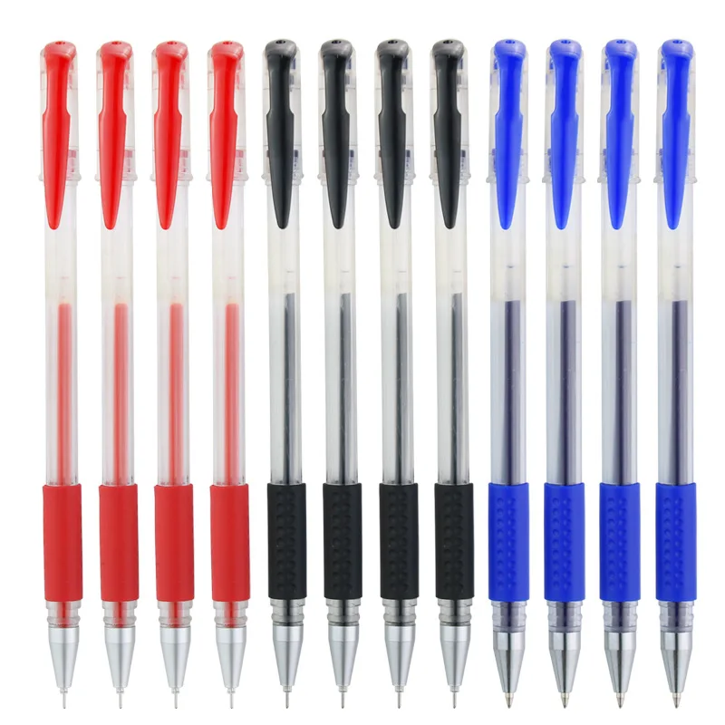 Wholesale European Standard 0.5mm Bullet Needle Carbon Water-based Pen Signature Gel Pen Black Eco-friendly Plastic Piano Pen 7g