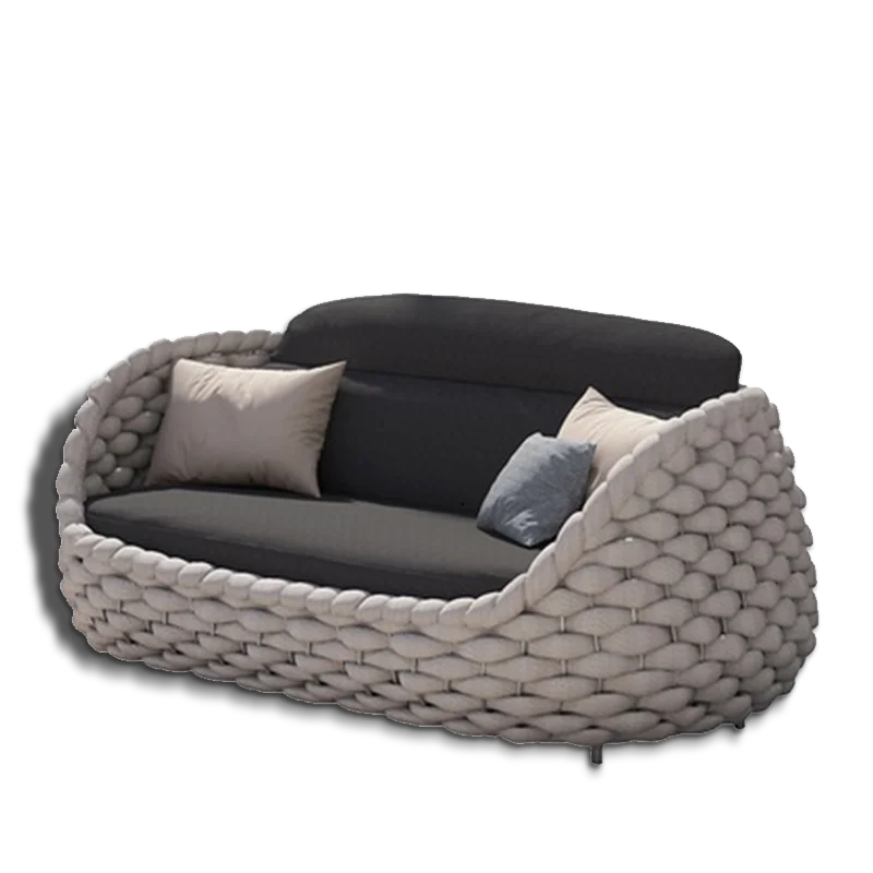 Factory Outlet High Quality Garden Furniture Garden Sets Sofa Rope Outdoor Furniture Lounge Chair