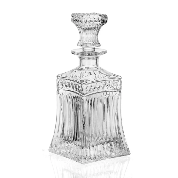 Custom Empty Whisky XO Food Storage Bourbon Decanter Alcohol liquor Wine Glass Bottle Wine Glasses Decanter