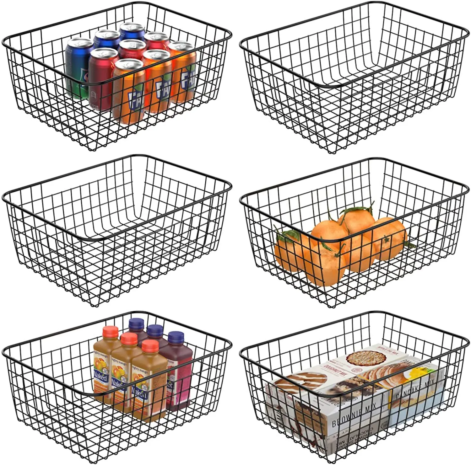 Factory Wholesale 3 Sizes Wire Mesh Storage Basket Baskets For Storage Storage Organizer Basket