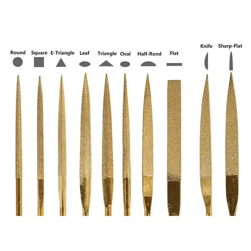 TIN Coating Diamond File Include Round Needle Files