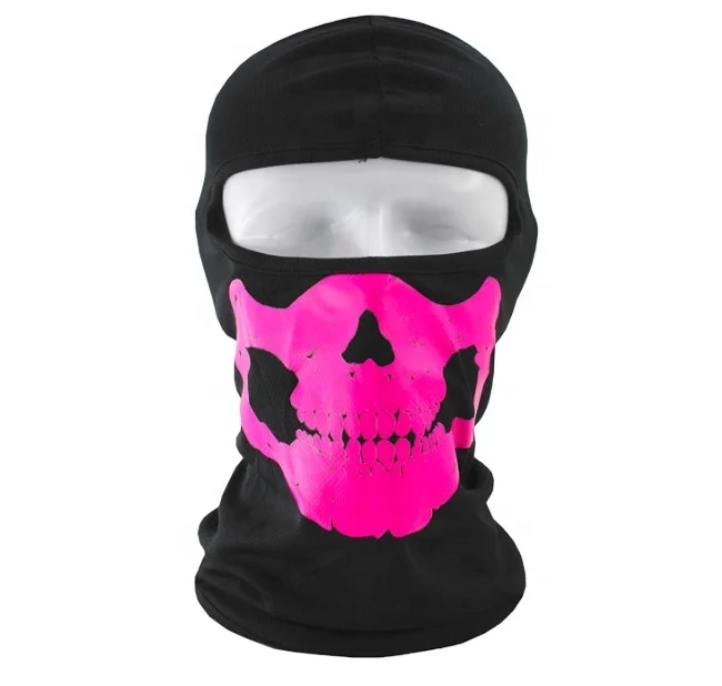 Wholesale Breathable Skull Design Balaclava Full Face Mask Skeleton Head Mask Halloween CS Fight Military Balaclava Mask