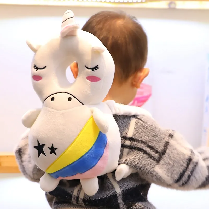 New Cute Infant Toddler Head Back Protector Safety Pad Harness Headgear Cartoon Baby Protection Pad Cushion