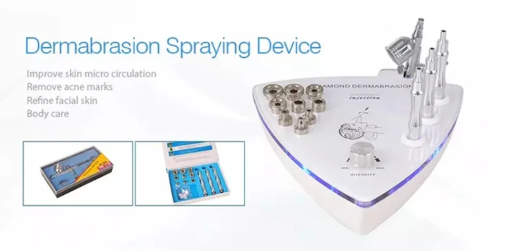 Diamond Dermabrasion Beauty Machine With Vacuum Spray Therapy Massage Dermabrasion Blackhead Removal