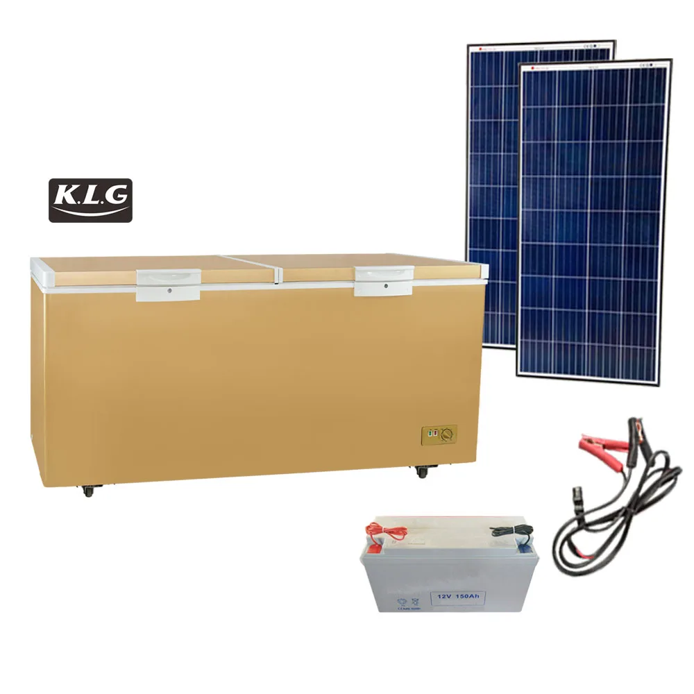 500L bigger capacity solar deep chest freezer top open door ice cream freezers
