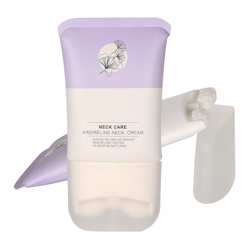 New Design Customized 100ml Cosmetic Neck Massager Tube Packaging Double Roller Massage Tube Neck Care Tube Massage Cream CN;GUA