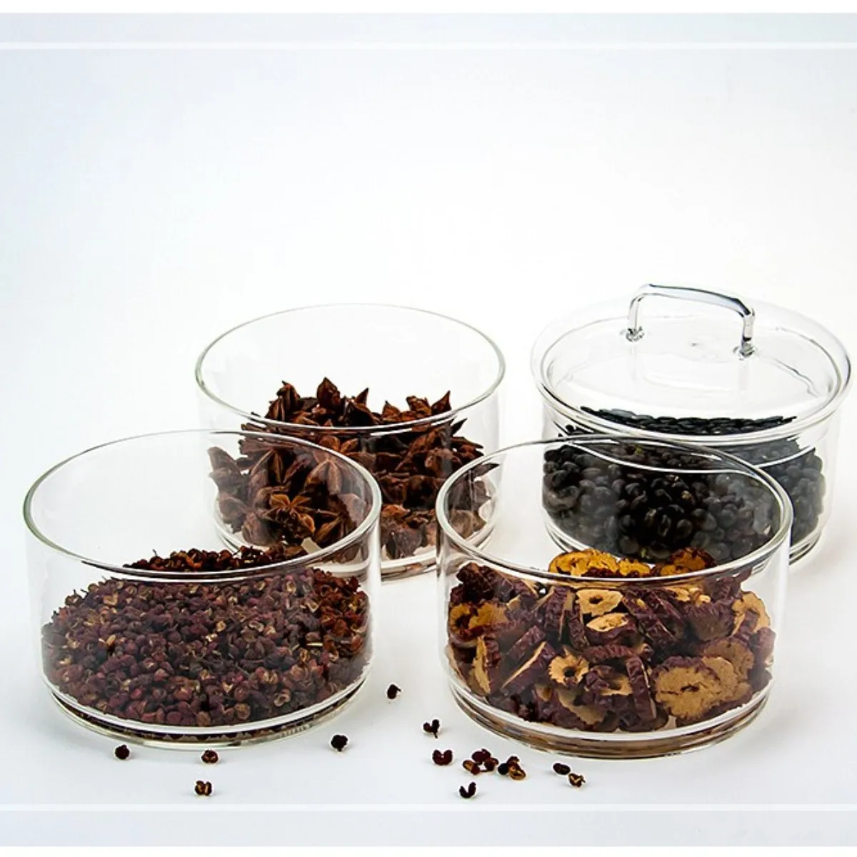 high borosilicate100ml 1  5  gallon 4 oz clear 1oz pudding food embossed 500ml storage glass jar with lid