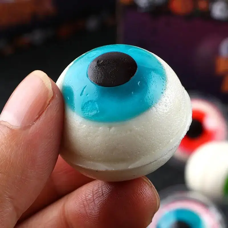 Hot selling popular scary panic eye ball soft gummy candy for Halloween party