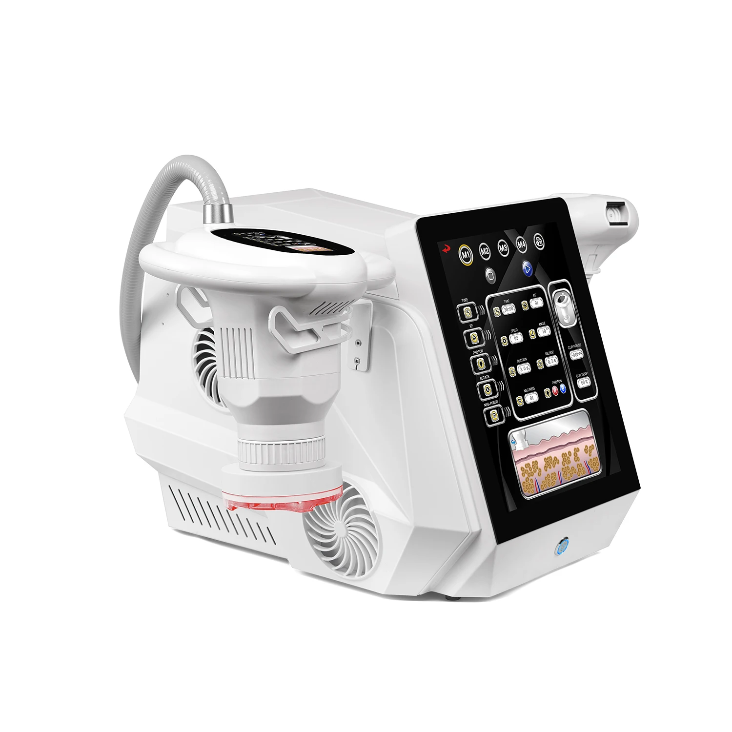 Vera Roller Massage 360 Rotation Rollers Cellulite Reduction Face Eyes Rf Lifting Vacuum Body Slimming Machine For Weight Loss