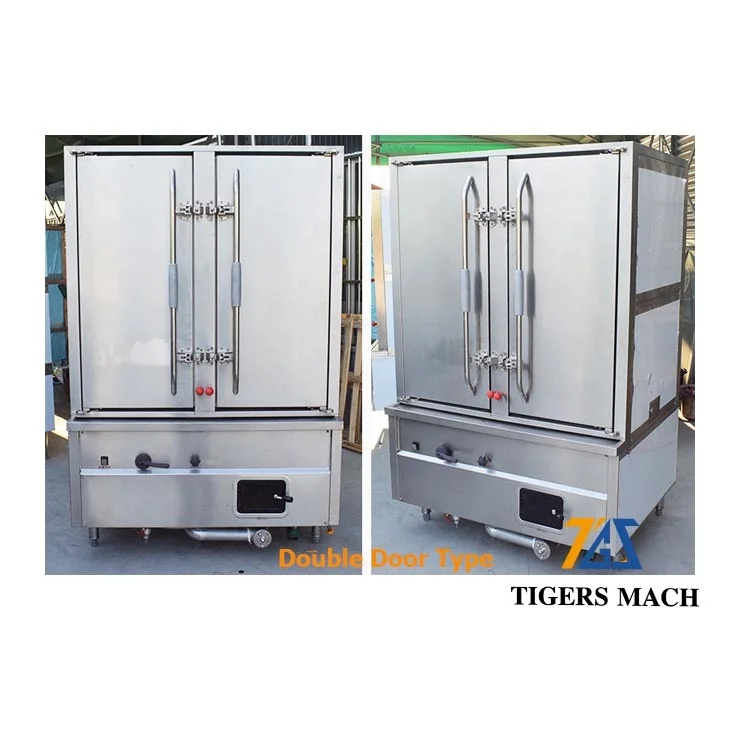 New Design Automatic Rice Steaming Machine, Lobster Cooking Machine Digital Controller Electric Or Gas Steamer Food