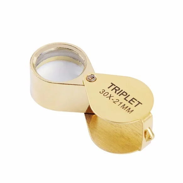 Mini 30x21mm Jewelers Loupes Jewelry Magnifiers Magnifying Glass Ingenious Portable Loupe Gold Magnifier (1600329035061)
