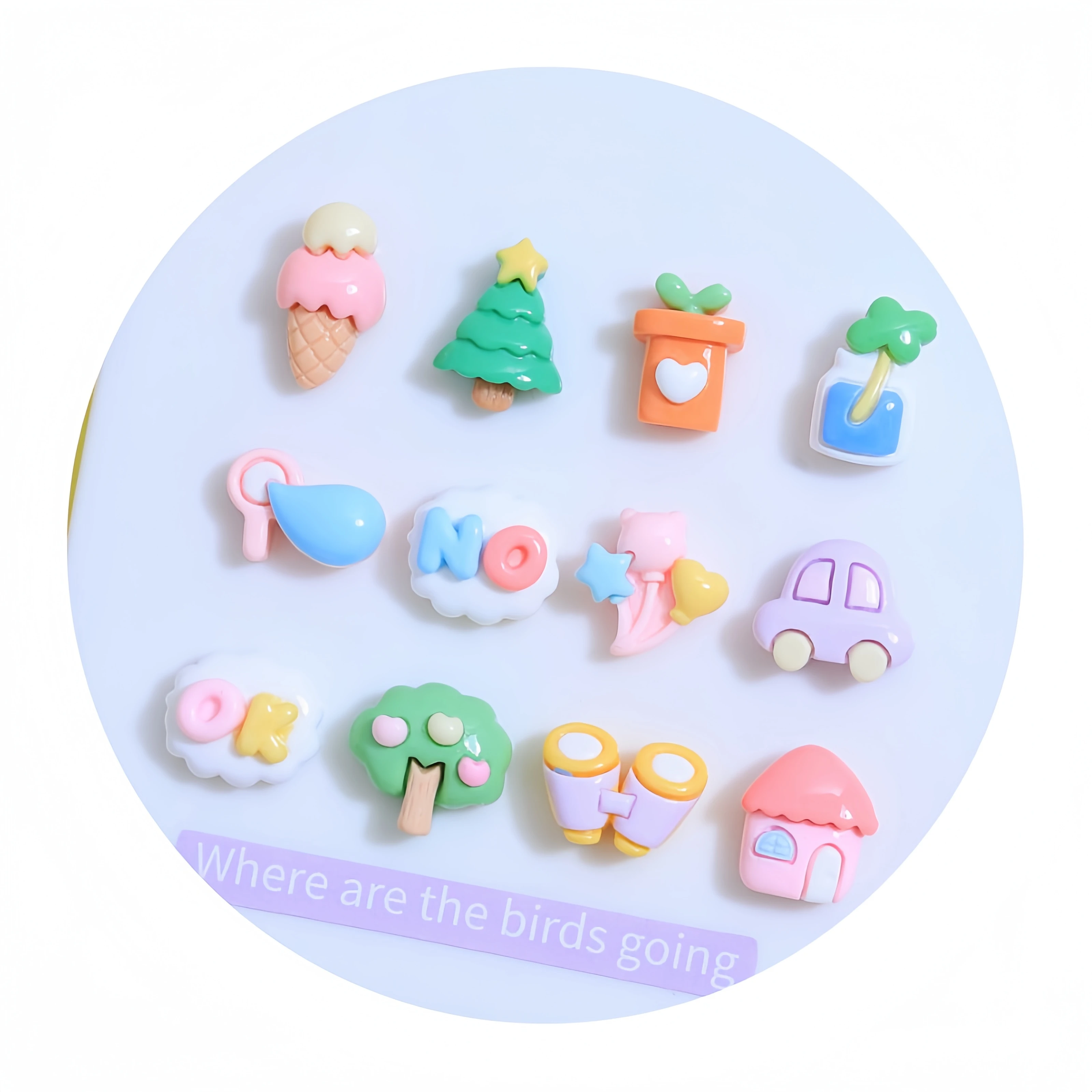 2024 New Mini Dream Home Series Flat Back Charm Decorative Resin Accessories DIY Creative Car Resin Decorative Crafts