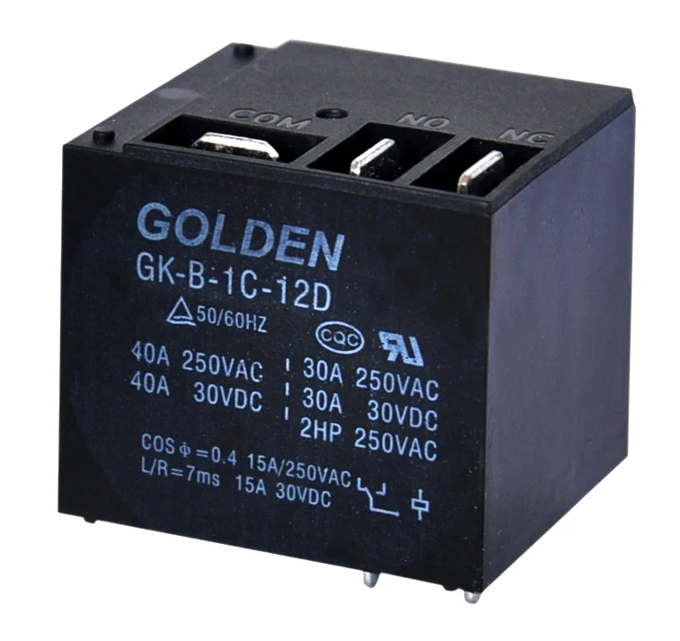 Золотой реле GK-B-1A-12D 30A 40A 2HP AC/DC PCB плата управления с SPNO формы 12VDC T91