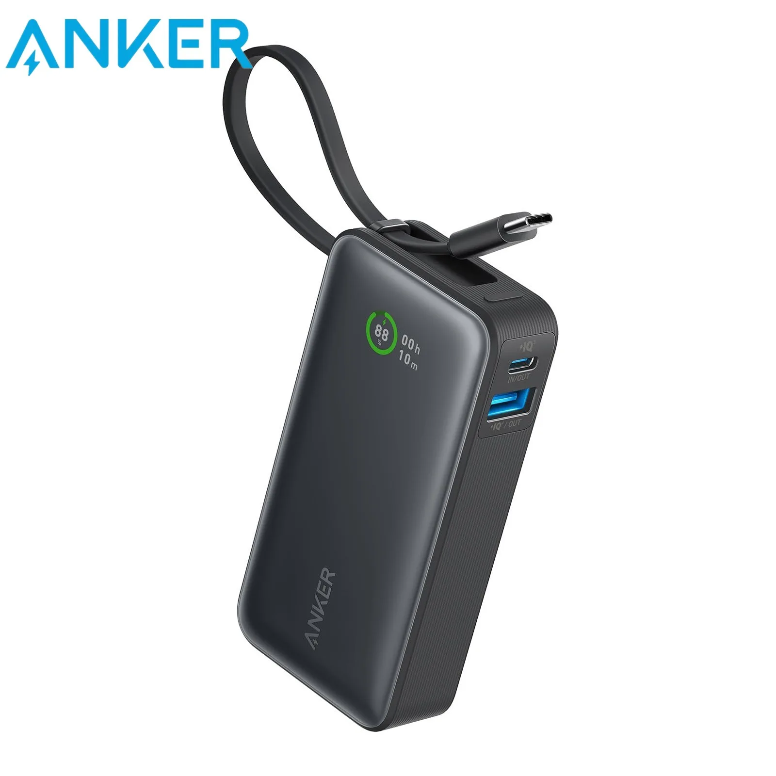 Anker power bank с кабелем 10000 мАч модель A1259