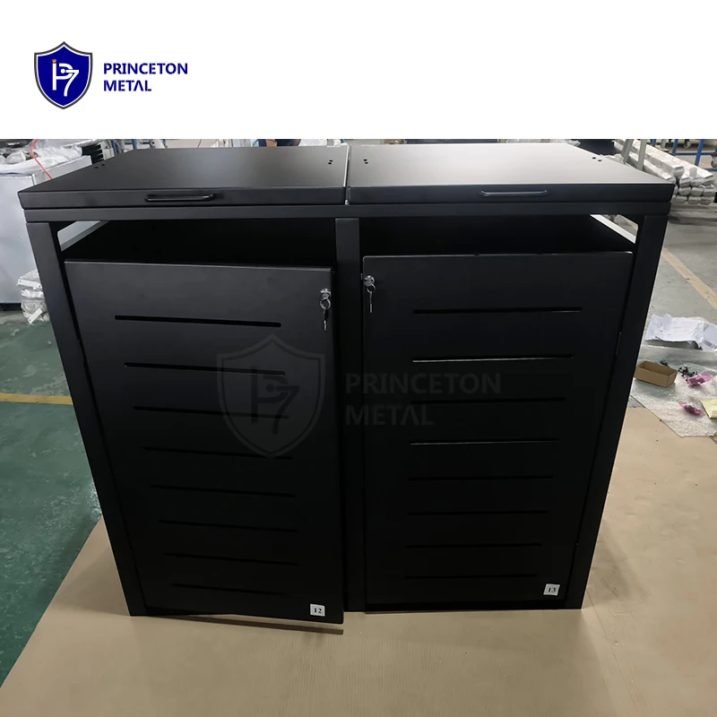 waterproof fireproof aluminum garbage box rubbish can trash can dustbin cover enclosure