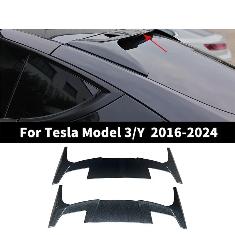 Дефлектор на заднюю крышу спойлер для багажника регулировка губ Tesla модель 3 Y 2016-2024 модификация