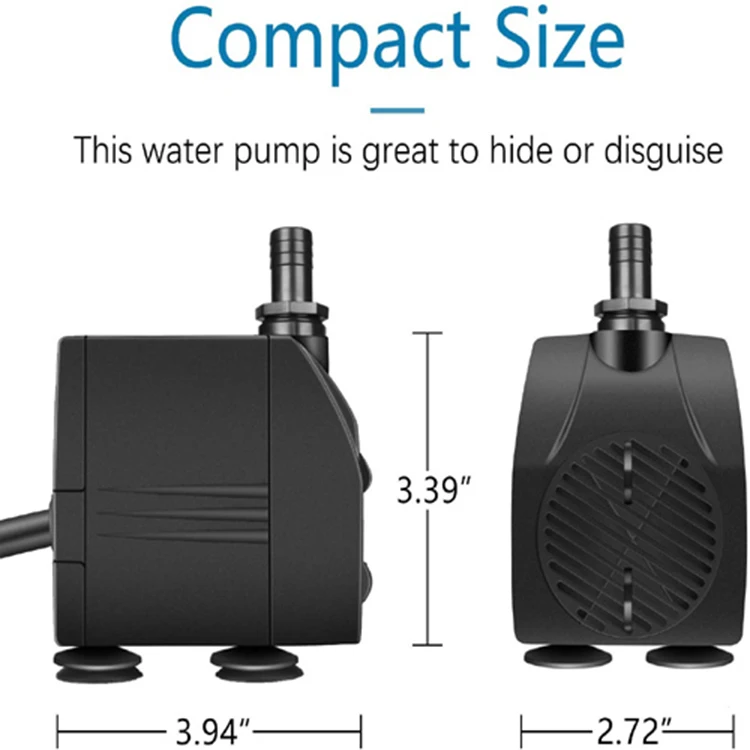 JR-2000 Multi-Function Aquarium/ Garden Pond Submersible Water Fountain Pump