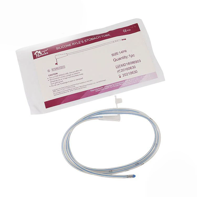 Одноразовая силиконовая трубка для живота Ryle с сертификатом CE ISO