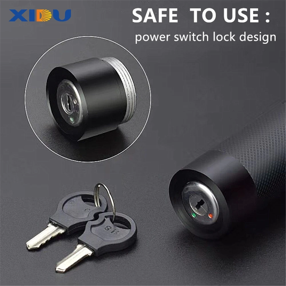 XIDU New High Power Battery Strong Light Baton Green Laser Pointer 303 For PPT document presentation laser pointer high power