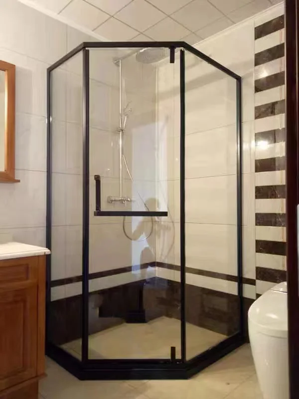  Best Price sound insulation hollow glass aluminum bathroom sliding