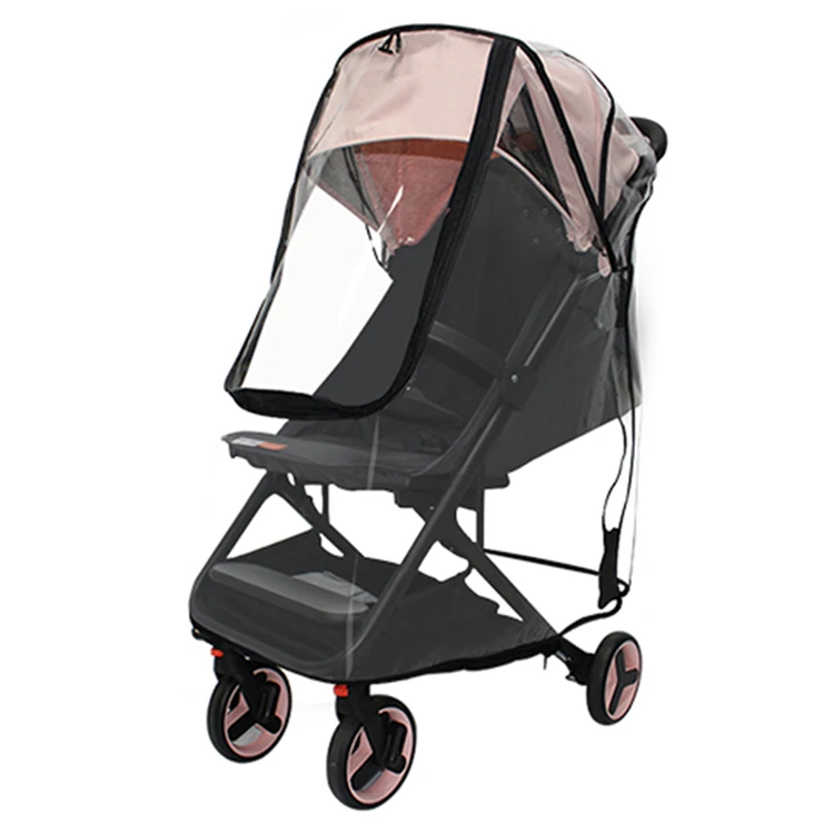 Factory Price Plastic Clear Eva Material Pram Universal Windbreak Waterproof Rain Protector Raincoat Baby Carriage Rain Cover