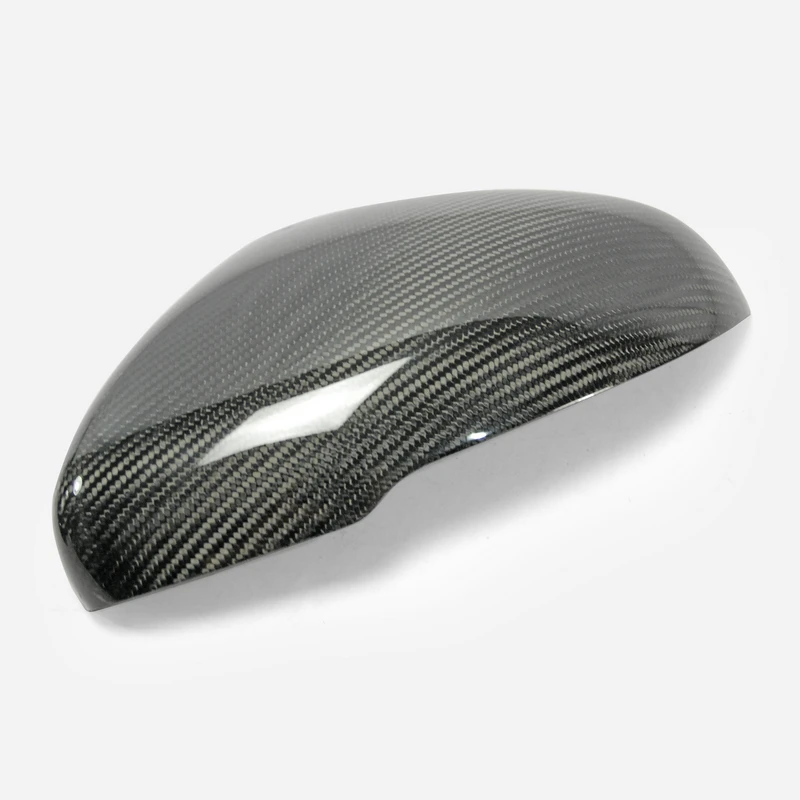 
Customized Car Accessories, Carbon Fiber Side Mirror Cover Stick On Type Glossy Fibre Rear View Kit Racing Trim Part 