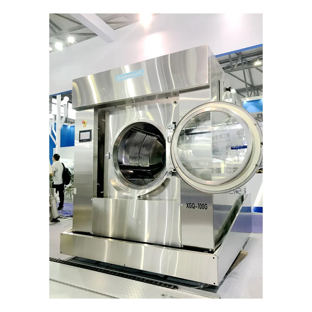 Automatic hotel used big commercial laundry equipment and industrial washing machine 30kg 50kg 100kg 130kg with good price