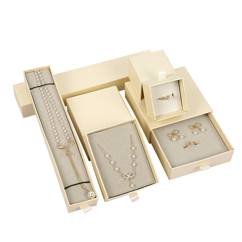 
Wholesale Eco-Friendly Drawer Type Jewelry Paper Gift Box with Custom Logo 