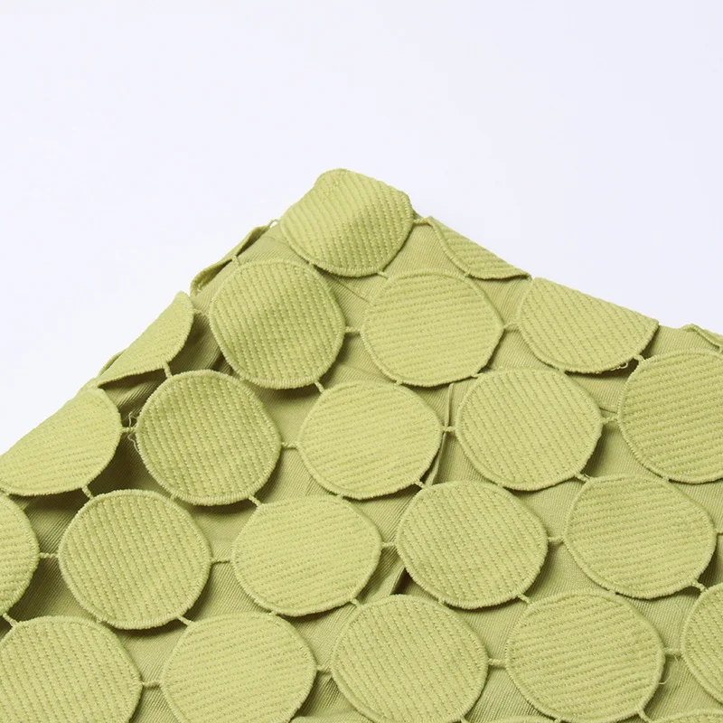 French Hollowed Out A-Line Skirt Summer New Fashion High Waist Fringe Irregular Skirt Female