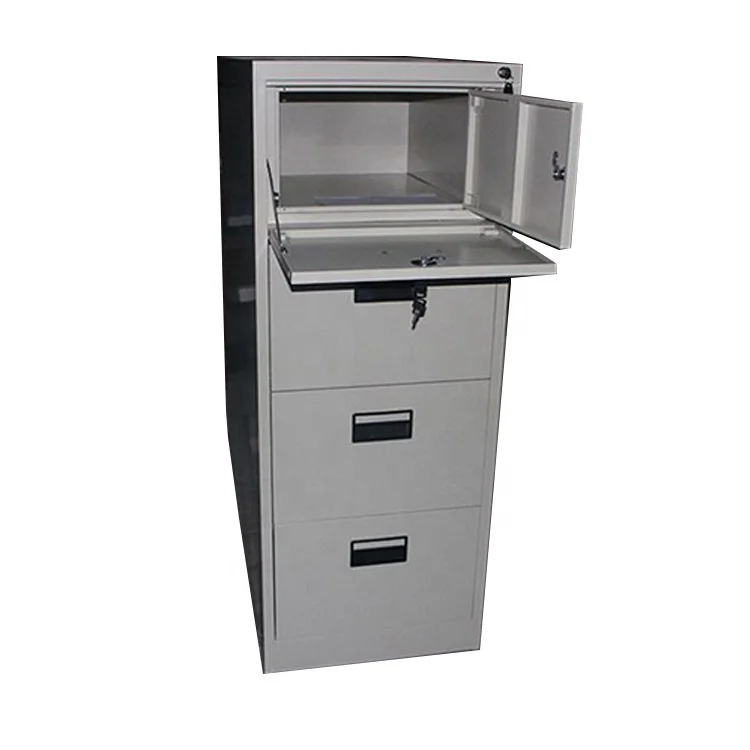 Офисная металлическая мебель стальной шкафчик с 4 ящиками Сейф