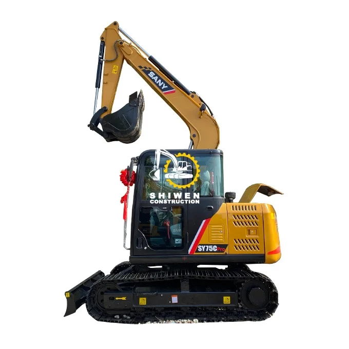 SANY б/у SY75 экскаватора SY75c-10 SY75c-9 SY55 SY60 pro harga экскаватор колесный мини excavadora по низкой цене в наличии на складе